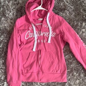 AG Adriano Goldschmied Pink Hoodie Sweater